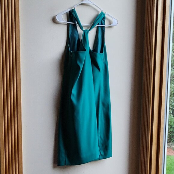 J. Crew Teal Cross Back Shift Dress Size 0 - Picture 13 of 16
